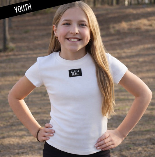 YOUTH- Baby Doll Tee in White